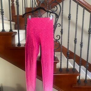 Pink Leopard Print Leggings